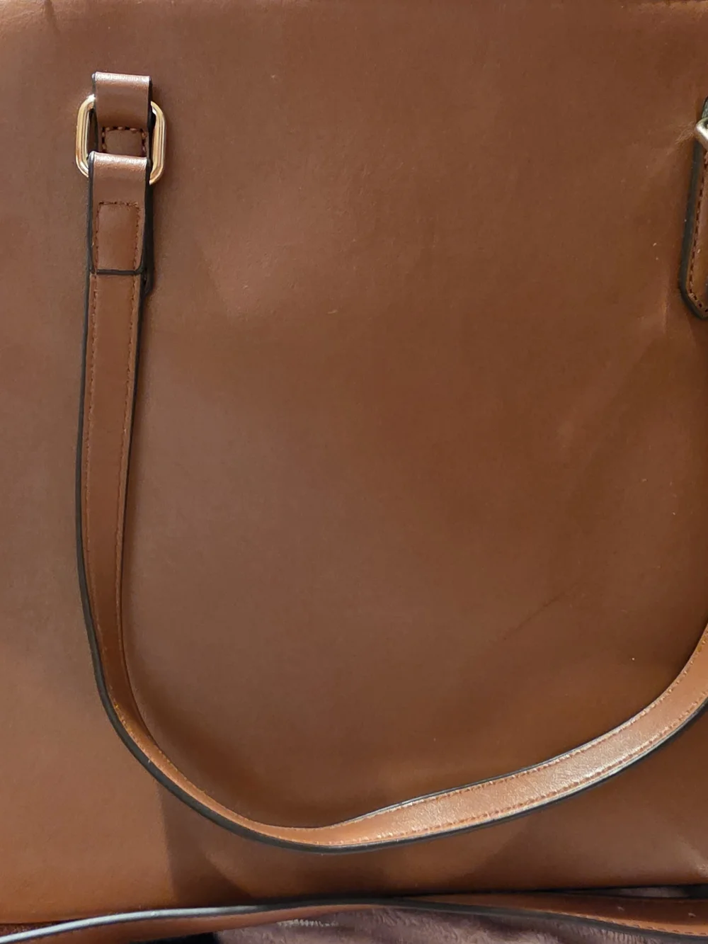 Adrianne Vittadni Brown Leather Tote Bag - Versatile Shoulder Bag